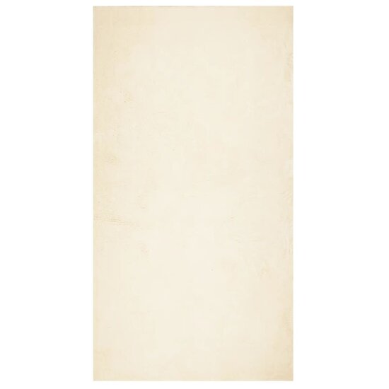 Vloerkleed HUARTE laagpolig zacht wasbaar 60x110 cm cr&egrave;me