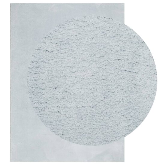 Vloerkleed HUARTE laagpolig zacht wasbaar 240x340 cm blauw