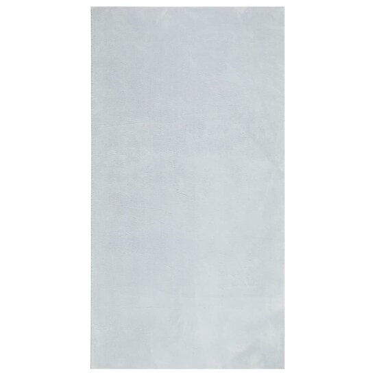 Vloerkleed HUARTE laagpolig zacht wasbaar 80x150 cm blauw