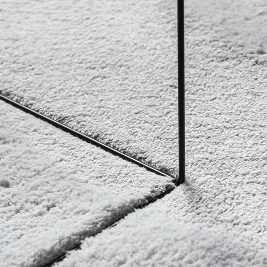 Vloerkleed HUARTE laagpolig zacht wasbaar 60x110 cm grijs
