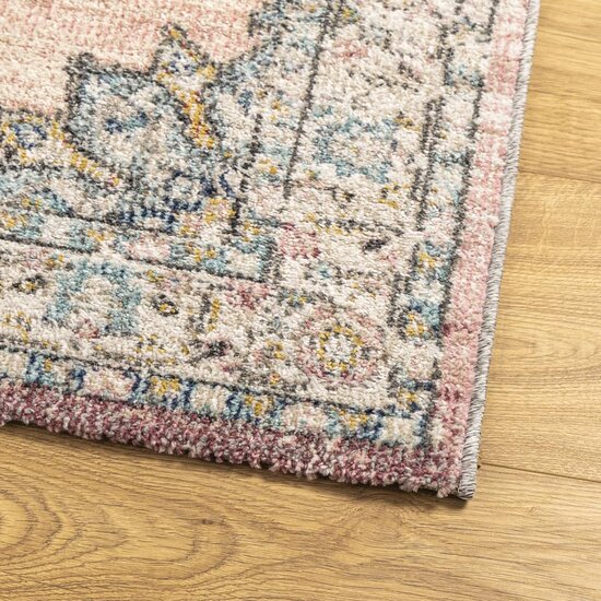 Vloerkleed Arbizu Binnen En Buiten Vintage Stijl 80 x 150 cm Roze