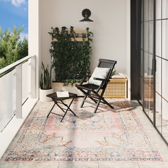 Vloerkleed Arbizu Binnen En Buiten Vintage Stijl 200 x 280 cm Roze