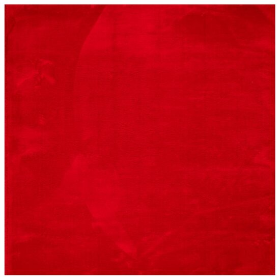 Vloerkleed Huarte Laagpolig Zacht Wasbaar Rood 160 x 160 cm