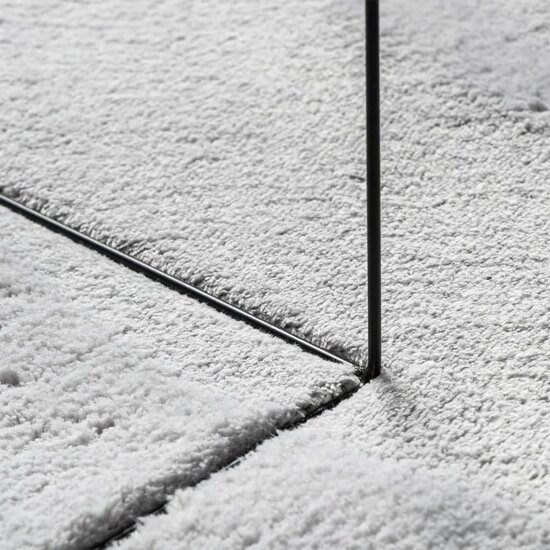 Vloerkleed Huarte Laagpolig Zacht Wasbaar Grijs &Oslash; 200 cm