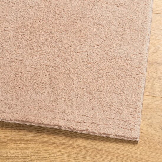 Vloerkleed Huarte Laagpolig Zacht Wasbaar Roze 100 x 200 cm