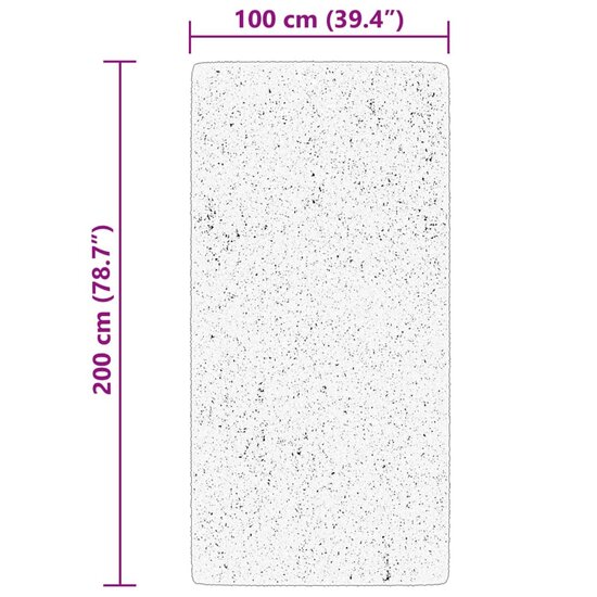 Vloerkleed Huarte Laagpolig Zacht Wasbaar Roze 100 x 200 cm