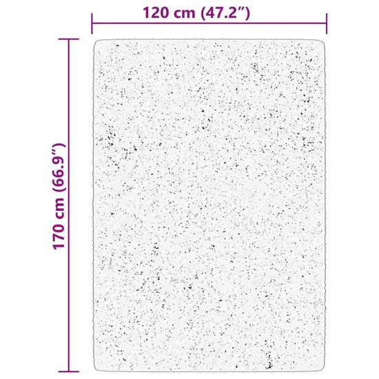 Vloerkleed Huarte Laagpolig Zacht Wasbaar Roze 120 x 170 cm