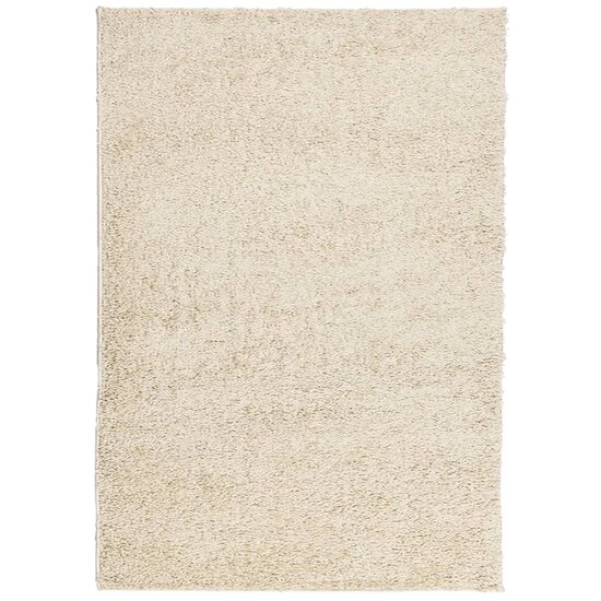 Vloerkleed Shaggy Hoogpolig Modern Kleurig Goud 140 x 200 cm