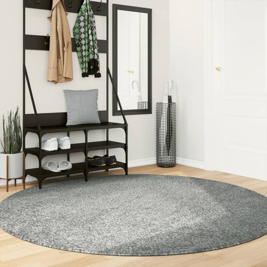 Vloerkleed Pamplona Shaggy Hoogpolig Modern Groen &Oslash; 200 cm