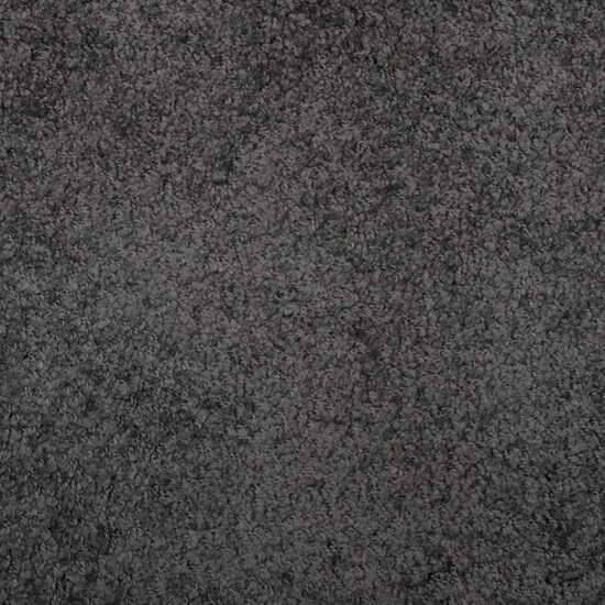 Vloerkleed Pamplona Shaggy Hoogpolig Modern Antraciet &Oslash; 80 cm