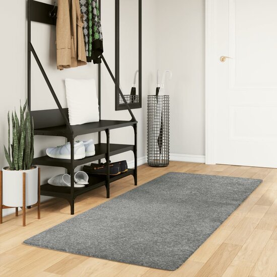 Vloerkleed Pamplona Shaggy Hoogpolig Modern Groen 80 x 200 cm