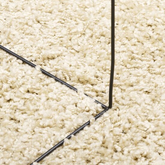 Vloerkleed Pamplona Shaggy Hoogpolig Modern Goud 240 x 340 cm