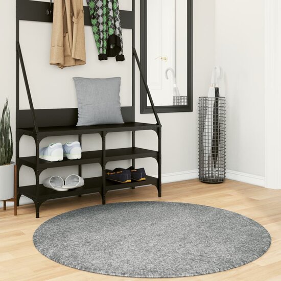 Vloerkleed Pamplona Shaggy Hoogpolig Modern Groen &Oslash; 120 cm