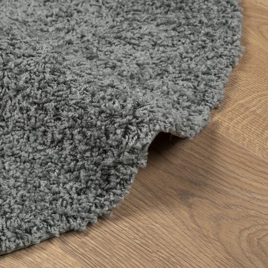 Vloerkleed Pamplona Shaggy Hoogpolig Modern Groen &Oslash; 120 cm