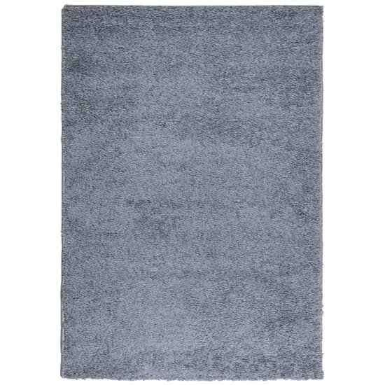Vloerkleed Pamplona Shaggy Hoogpolig Modern Blauw 160 x 230 cm