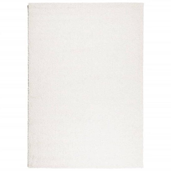 Vloerkleed Pamplona Shaggy Hoogpolig Modern Cr&egrave;me 120 x 170 cm