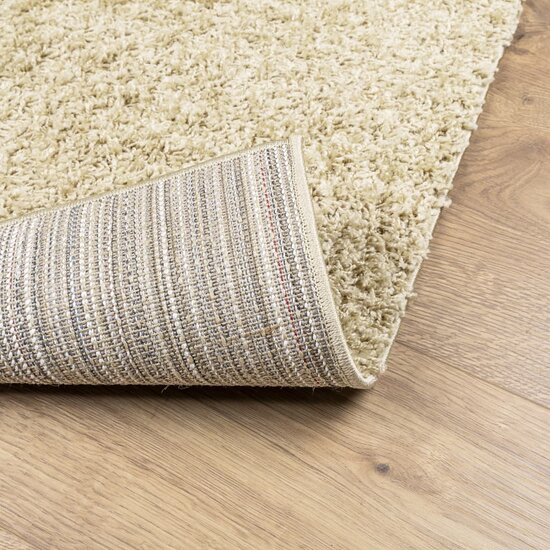 Vloerkleed Pamplona Shaggy Hoogpolig Modern Kleur Goud 60 x 110 cm