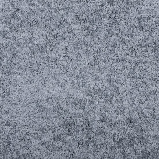 Vloerkleed PAMPLONA shaggy hoogpolig modern 120x120 cm blauw