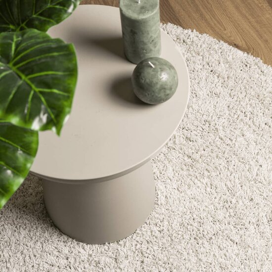 Vloerkleed PAMPLONA shaggy hoogpolig modern 100x200 cm cr&egrave;me