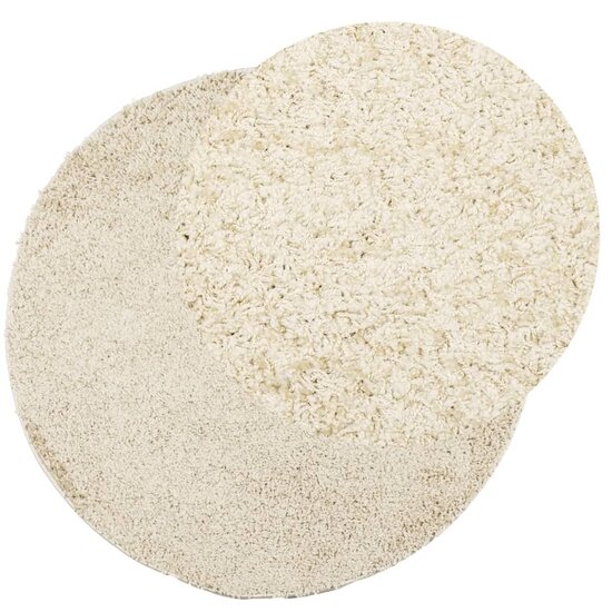 Vloerkleed PAMPLONA shaggy hoogpolig modern &Oslash; 100 cm goudkleur