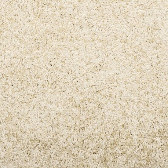 Vloerkleed PAMPLONA shaggy hoogpolig modern &Oslash; 100 cm goudkleur