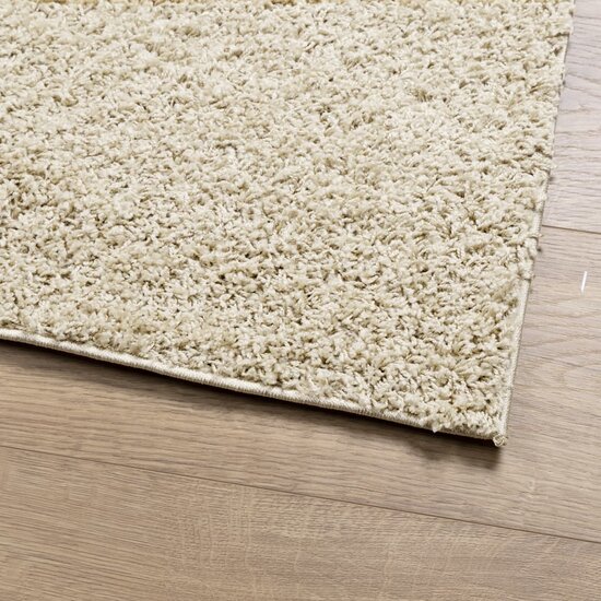 Vloerkleed PAMPLONA shaggy hoogpolig modern 200x280 cm goud