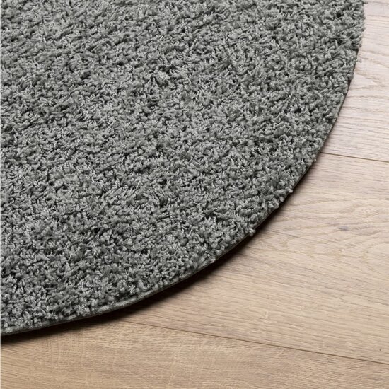 Vloerkleed PAMPLONA shaggy hoogpolig modern &Oslash; 240 cm groen