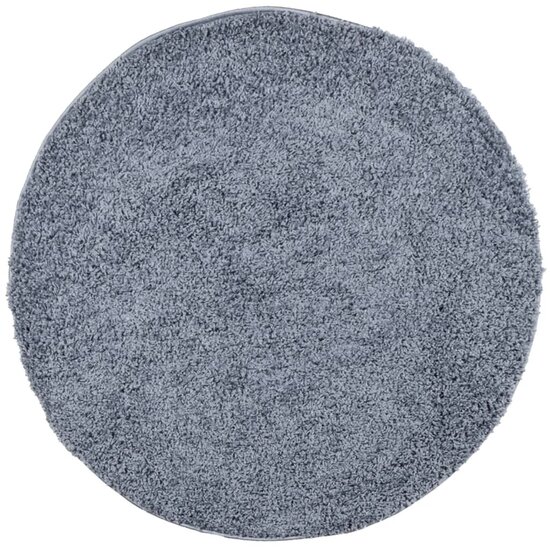 Vloerkleed PAMPLONA shaggy hoogpolig modern &Oslash; 200 cm blauw