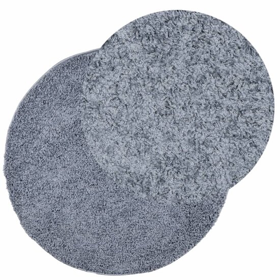 Vloerkleed PAMPLONA shaggy hoogpolig modern &Oslash; 200 cm blauw