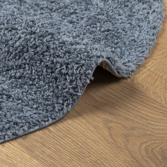 Vloerkleed PAMPLONA shaggy hoogpolig modern &Oslash; 200 cm blauw