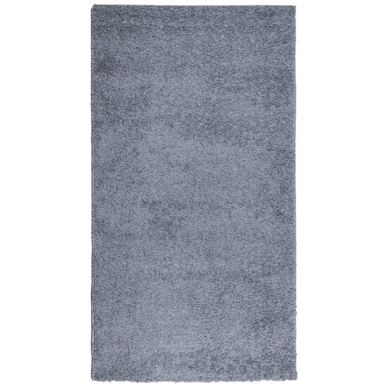 Vloerkleed PAMPLONA shaggy hoogpolig modern 60x110 cm blauw