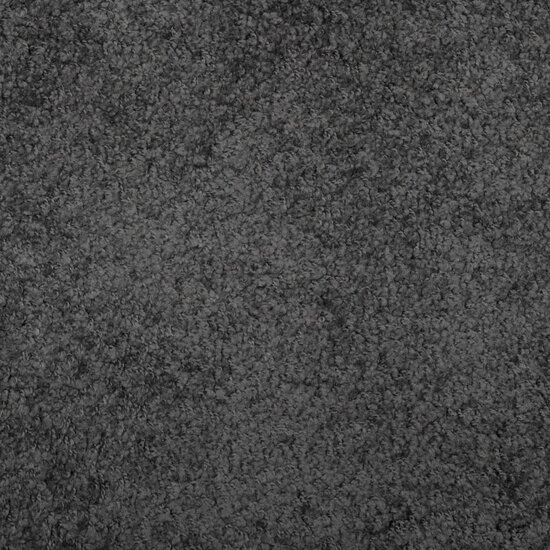 Vloerkleed PAMPLONA shaggy hoogpolig 100x200 cm antraciet