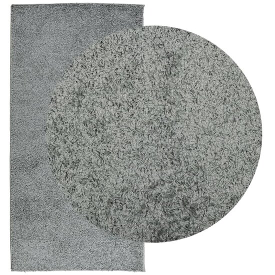 Vloerkleed PAMPLONA shaggy hoogpolig modern 100x200 cm groen