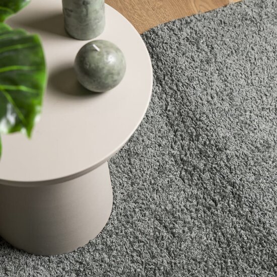 Vloerkleed PAMPLONA shaggy hoogpolig modern 100x200 cm groen