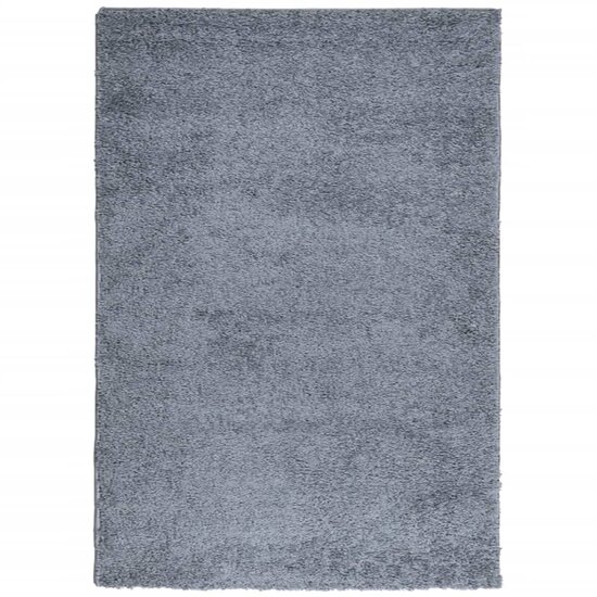 Vloerkleed Pamplona Shaggy Hoogpolig Modern Blauw 120 x 170 cm