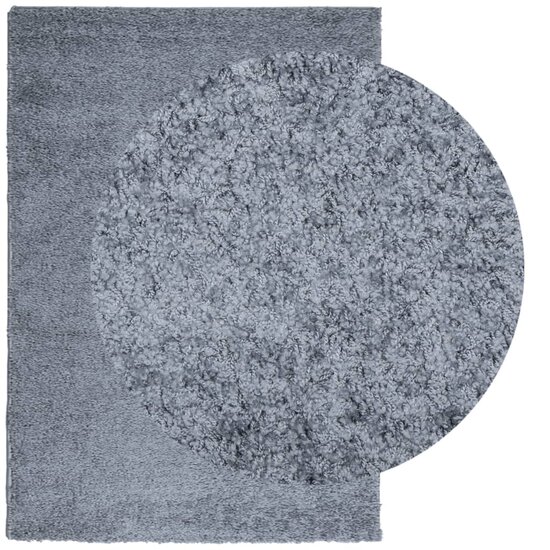 Vloerkleed Pamplona Shaggy Hoogpolig Modern Blauw 120 x 170 cm