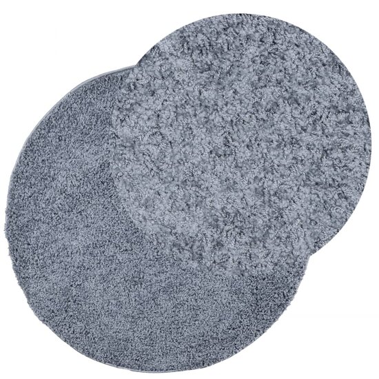 Vloerkleed Pamplona Shaggy Hoogpolig Modern Blauw &Oslash; 160 cm