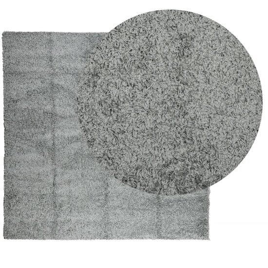 Vloerkleed Pamplona Shaggy Hoogpolig Modern Groen 200 x 200 cm