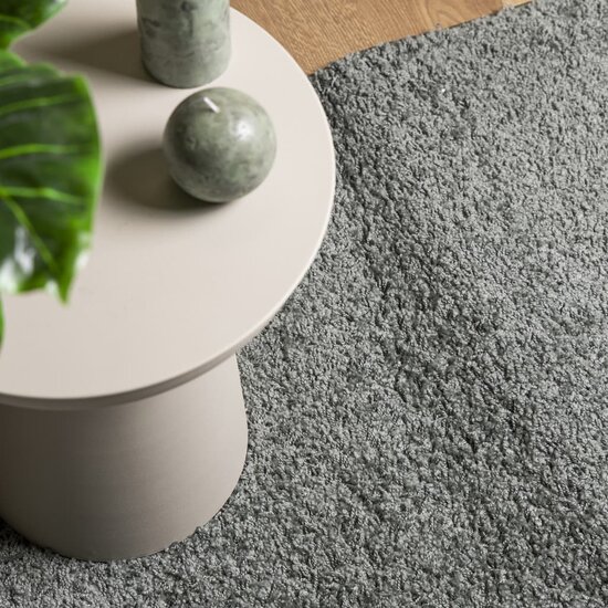 Vloerkleed Pamplona Shaggy Hoogpolig Modern Groen 200 x 200 cm