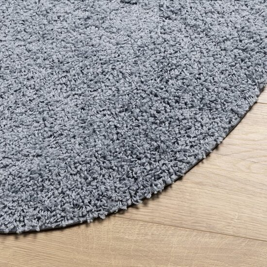 Vloerkleed Pamplona Shaggy Hoogpolig Modern Blauw &Oslash; 80 cm