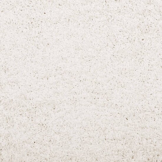 Vloerkleed Pamplona Shaggy Hoogpolig Modern Cr&egrave;me 80 x 150 cm
