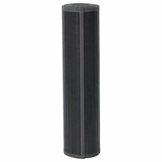 Vloerkleed Rechthoekig Bamboe 60 x 1000 cm Grijs