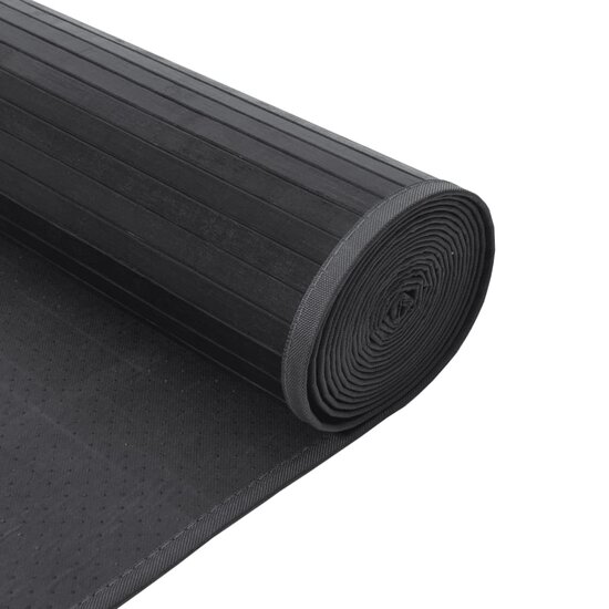 Vloerkleed Rechthoekig Bamboe 60 x 1000 cm Grijs