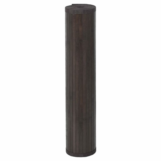 Vloerkleed Rechthoekig Bamboe 100 x 1000 cm Donkerbruin