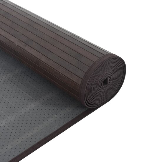 Vloerkleed Rechthoekig Bamboe 100 x 1000 cm Donkerbruin