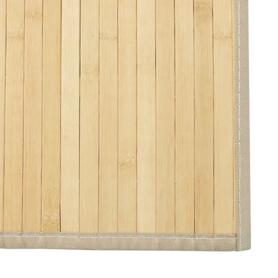 Vloerkleed Rechthoekig Bamboe 70 x 1000 cm lichtnaturel