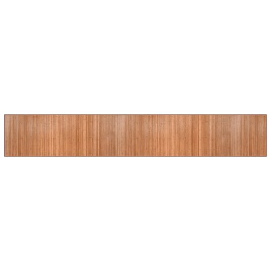 Vloerkleed Rechthoekig Bamboe 80 x 500 cm Naturel