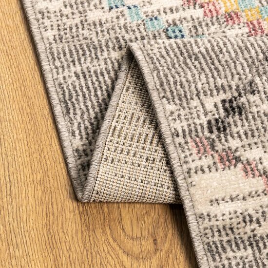 Vloerkleed Arbizu Binnen En Buiten Vintage Stijl 160 x 230 cm Lichtgrijs