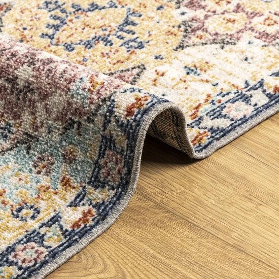 Vloerkleed Arbizu Binnen En Buiten Vintage Stijl 80 x 150 cm Multikleur