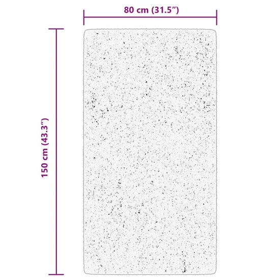 Vloerkleed Arbizu Binnen En Buiten Vintage Stijl 80 x 150 cm Multikleur